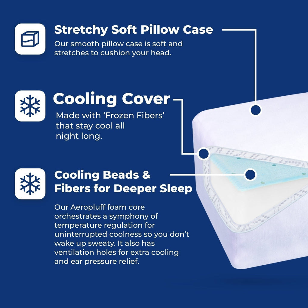 Dolsin Cooling Memory Foam Pillow – Queen & King Size