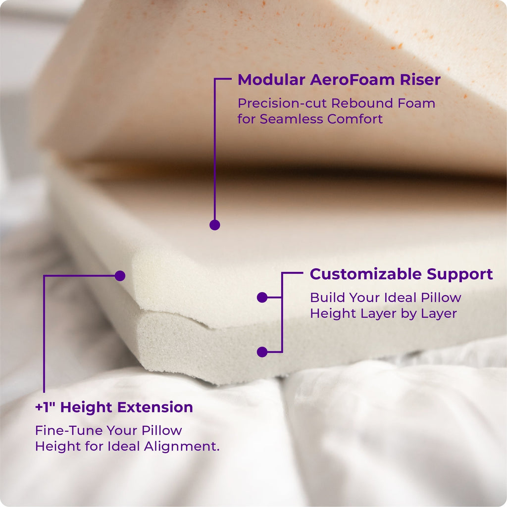 Dolsin 1" Cooling Pillow Height Riser