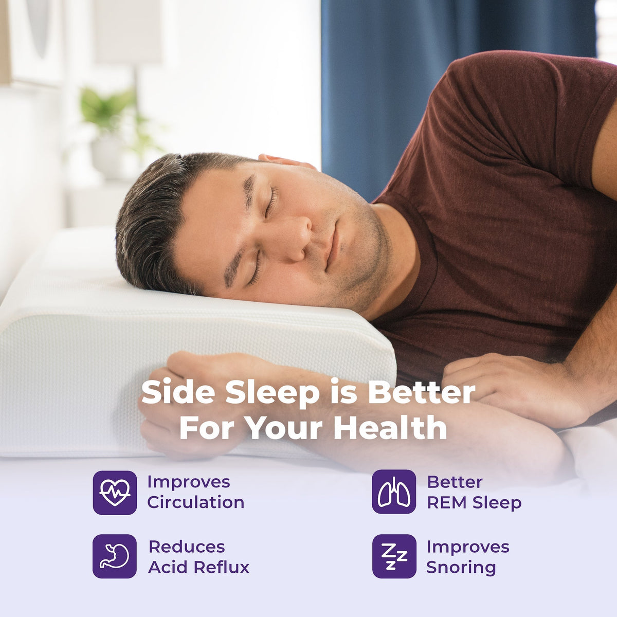 Dolsin Deluxe Adjustable Side Sleeper Pillow