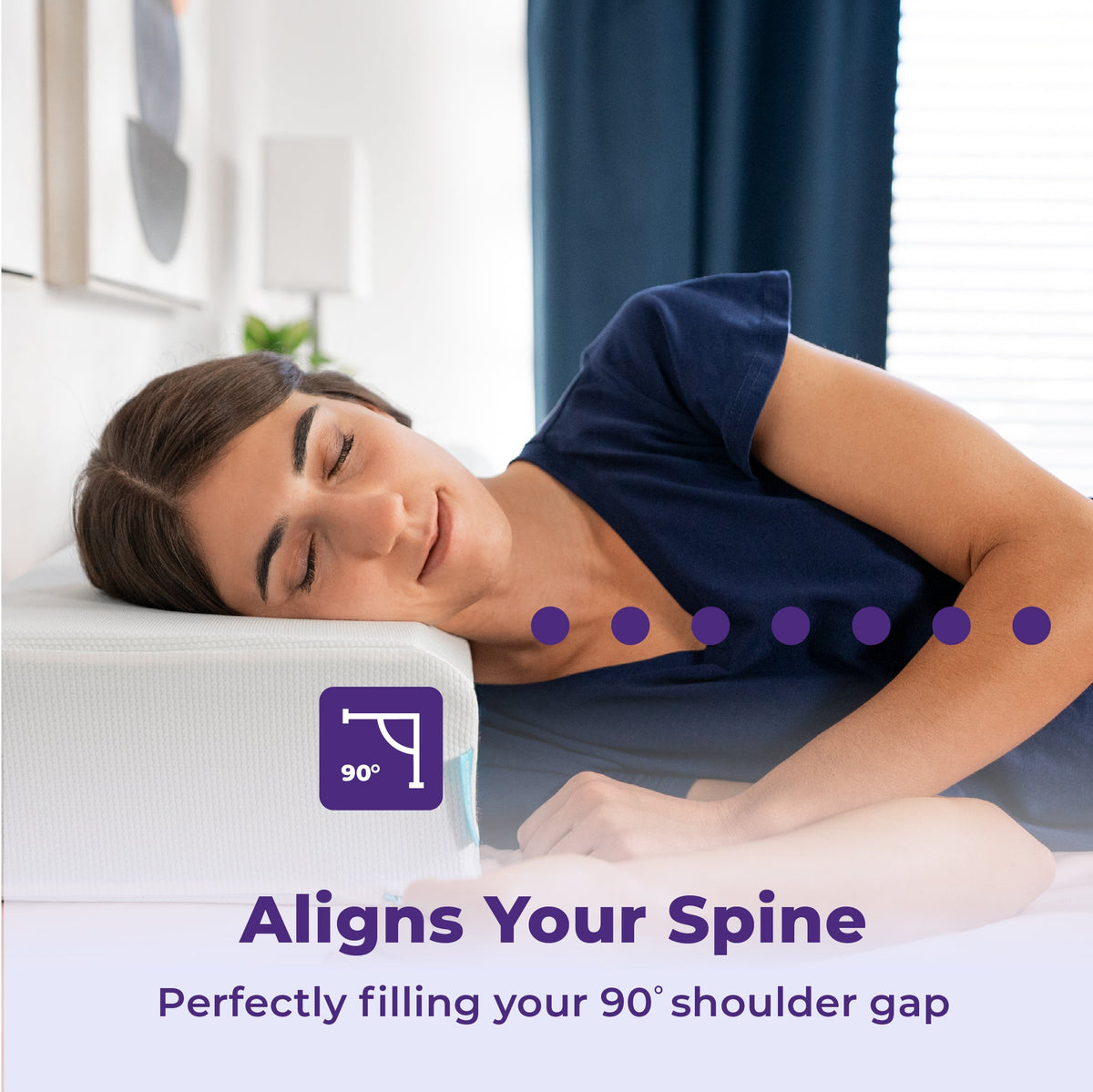 Dolsin Adjustable Side Sleeper Pillow – Standard Size