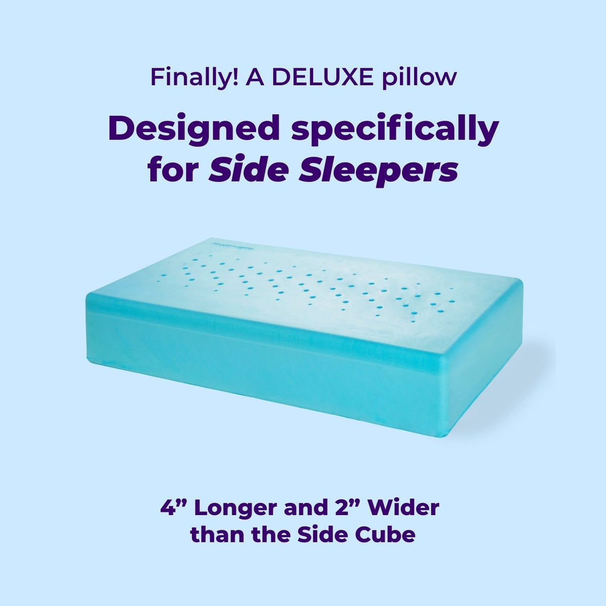 Dolsin Deluxe 6" Side Sleeper Pillow – Queen & King Size