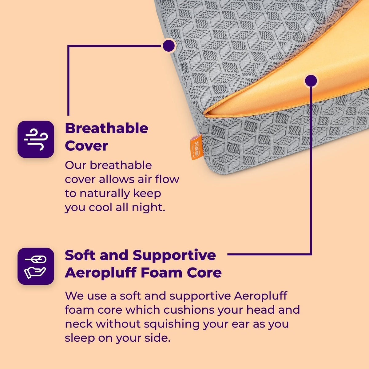 Dolsin Compact Side Sleeper Travel Pillow